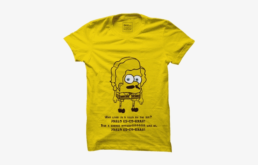 Buy Pablo Escobar Golden Yellow Tshirt - Mockup, transparent png download