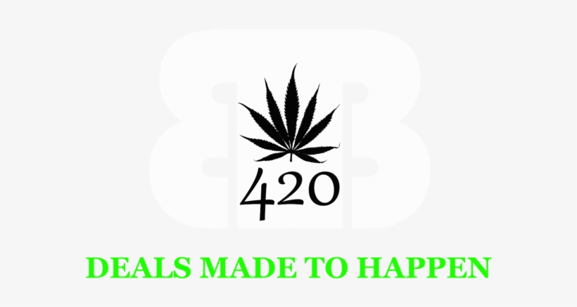 Brain Busters420 - Pot Leaf Square Sticker 3" X 3", transparent png download