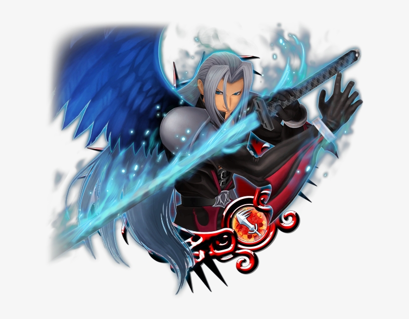 Sephiroth [ex] - Kingdom Hearts Union X Cloud, transparent png download