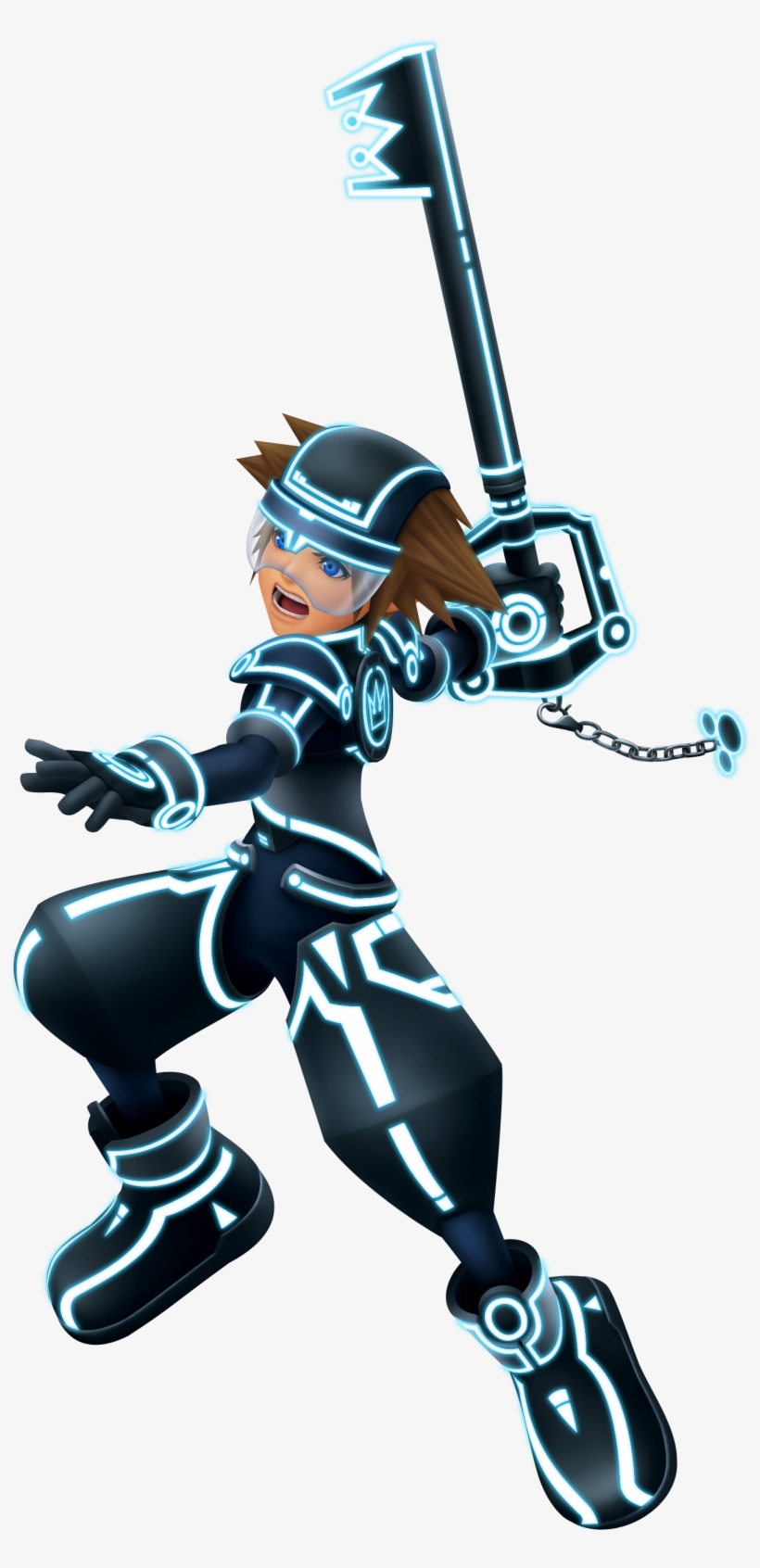 View Fullsize Sora Image - Kingdom Hearts Sora Tron, transparent png download