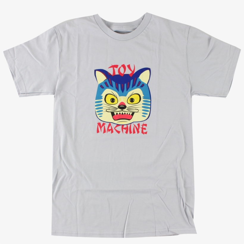 Toy Machine Angry Cat T-shirt Silver, transparent png download