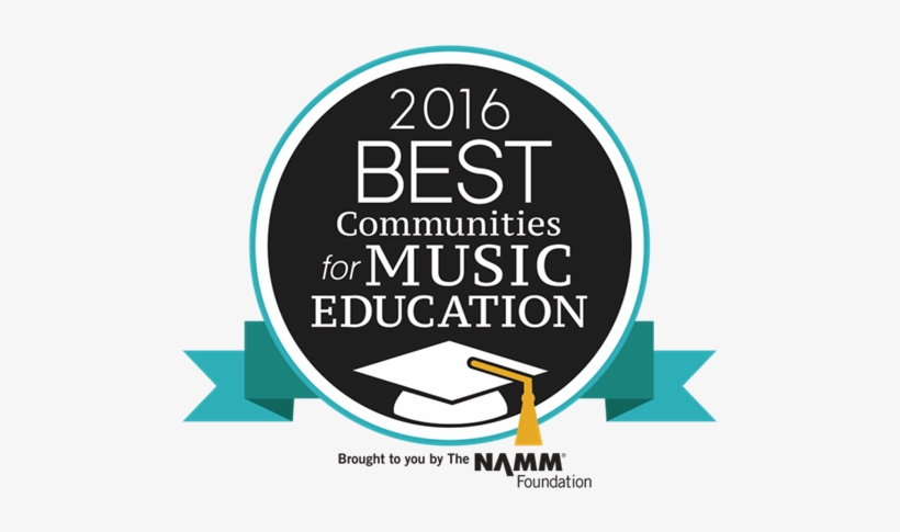Namm 2016 Best Communities Award - 2016 Best Communities For Music Education, transparent png download