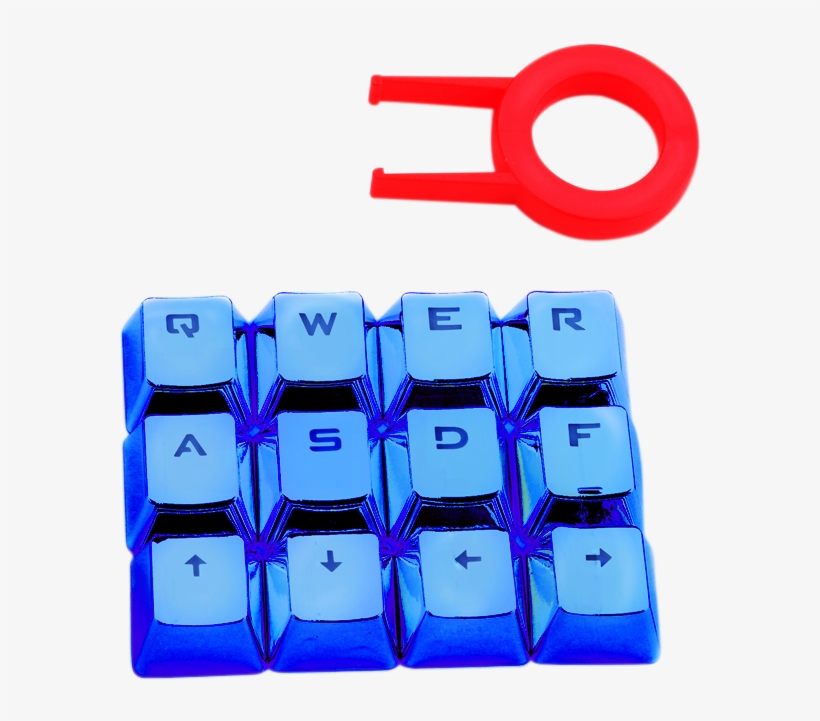 Redragon A103b Mechanical Keyboard Caps 12 Chrome Keycaps - Computer Keyboard, transparent png download