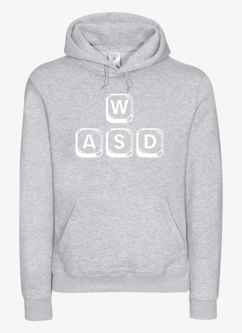 Wasd Sweatshirt B&c Hooded, transparent png download