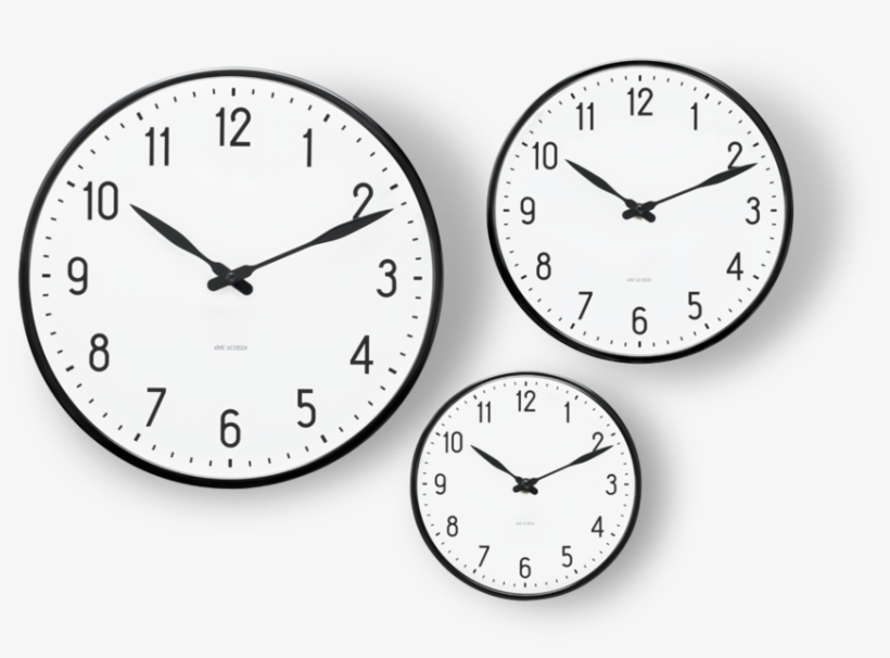 Arne Jacobsen Aj Station Wall Clock, 29 Cm, transparent png download