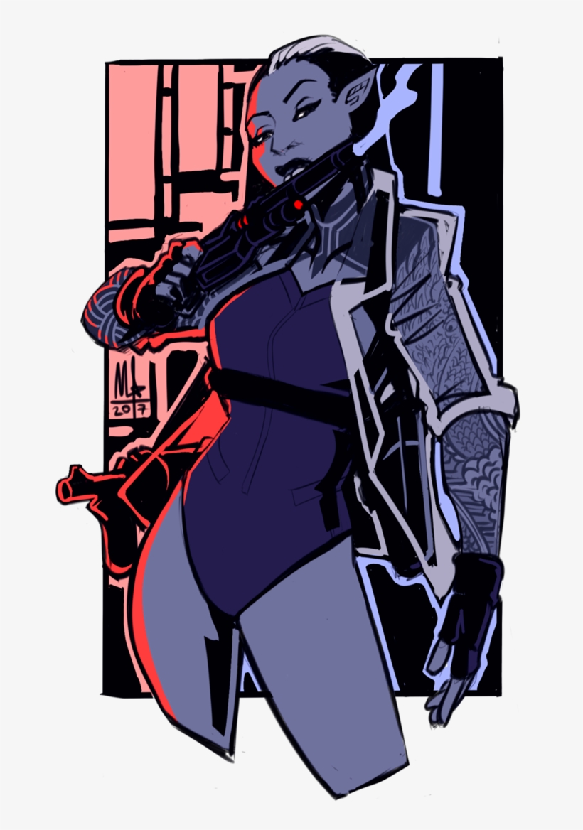Elf Weapons Specialist By Lord - Cyberpunk, transparent png download