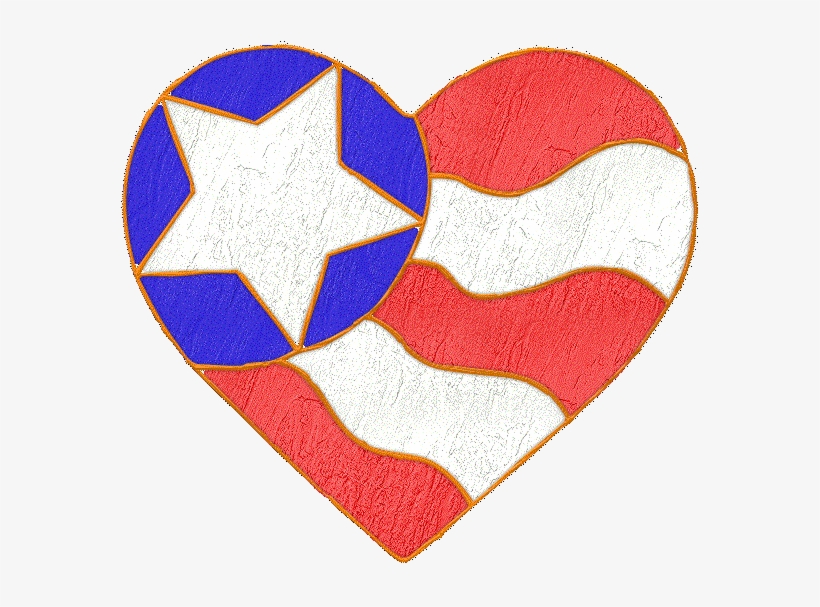 Patriotic Heart - Visual Arts, transparent png download