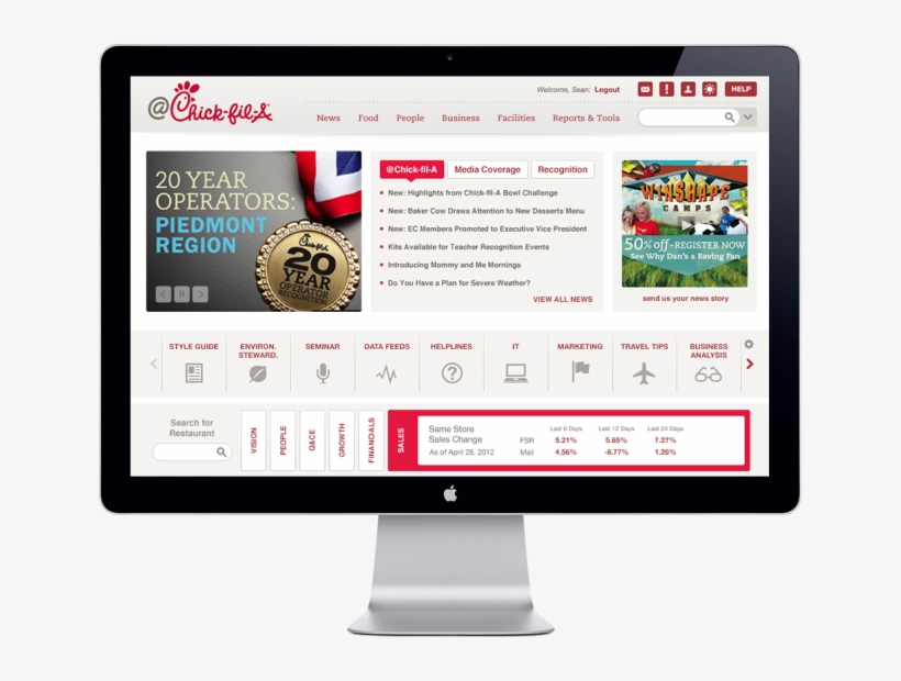 Chick Fil A @home Mobile - Chick Fil A Website, transparent png download