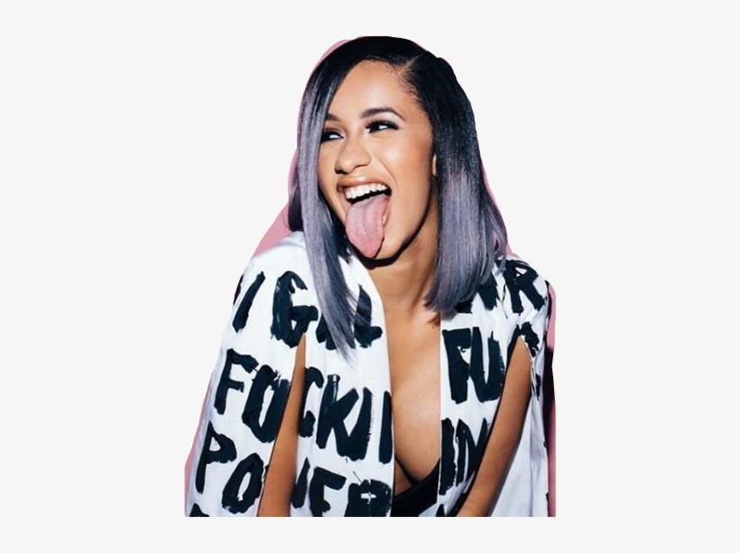 Report Abuse - Cardi B With Snapchat Filter, transparent png download