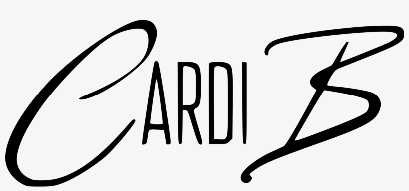 Open - Cardi B Calligraphy, transparent png download