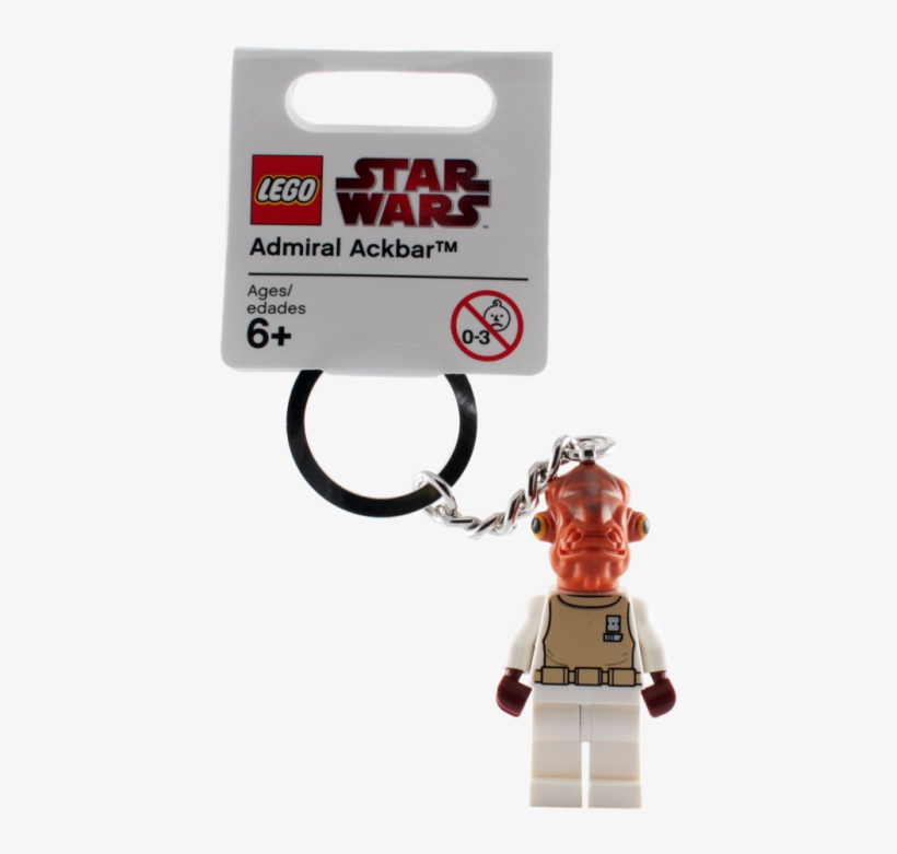 Lego Admiral Ackbar Keychain - Lego Princess Leia Keyring, transparent png download