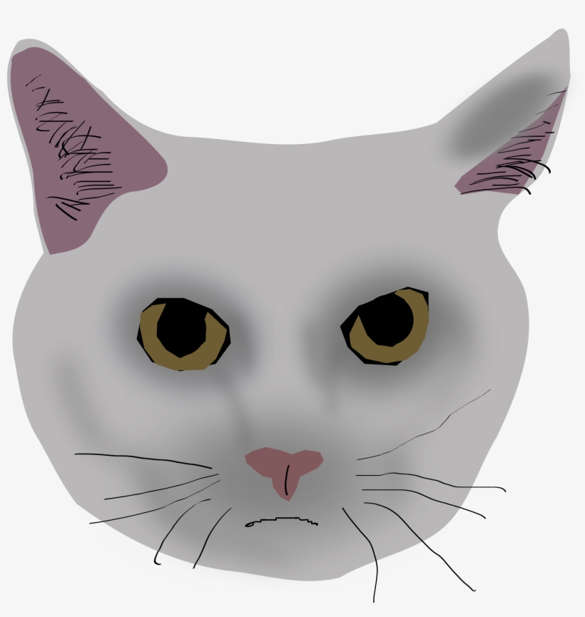 Cat Head Image Transparent Download - Clip Art, transparent png download