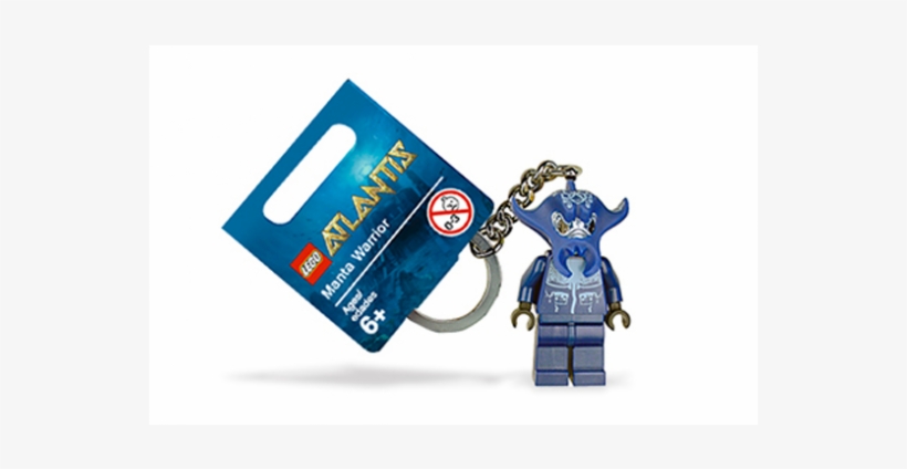 Lego Minifig Atlantis Porte Clé Nanta Warror - Lego Atlantis Manta Warrior Key Chain 852775, transparent png download