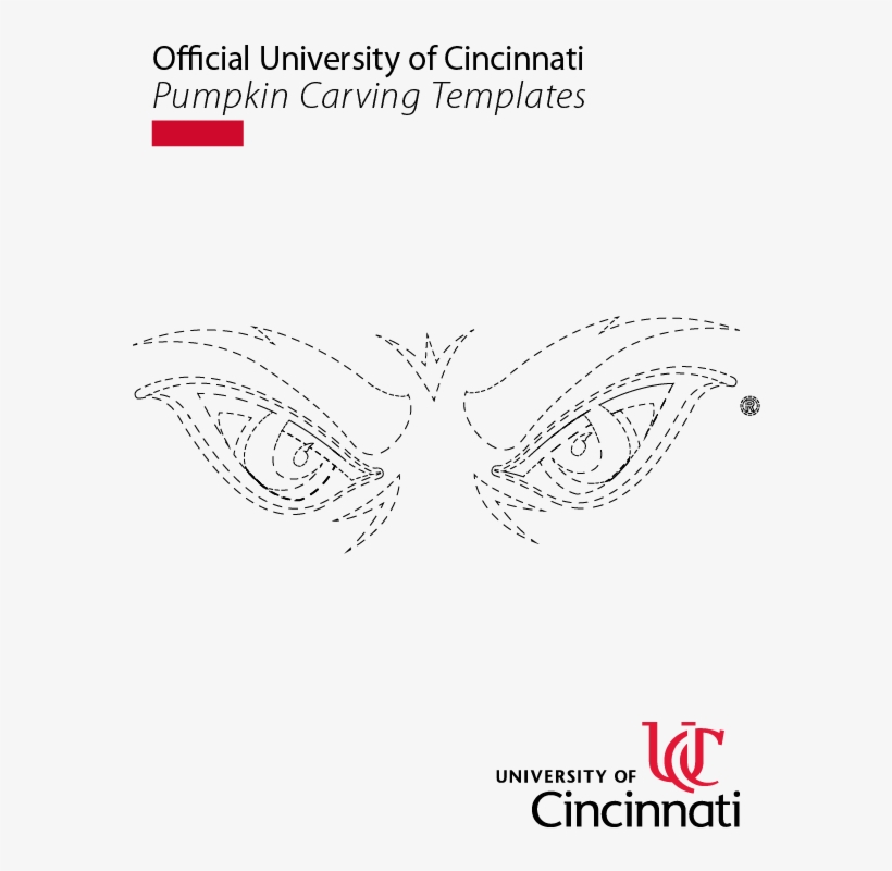 Angry Eyes Template - University Of Cincinnati Seal, transparent png download