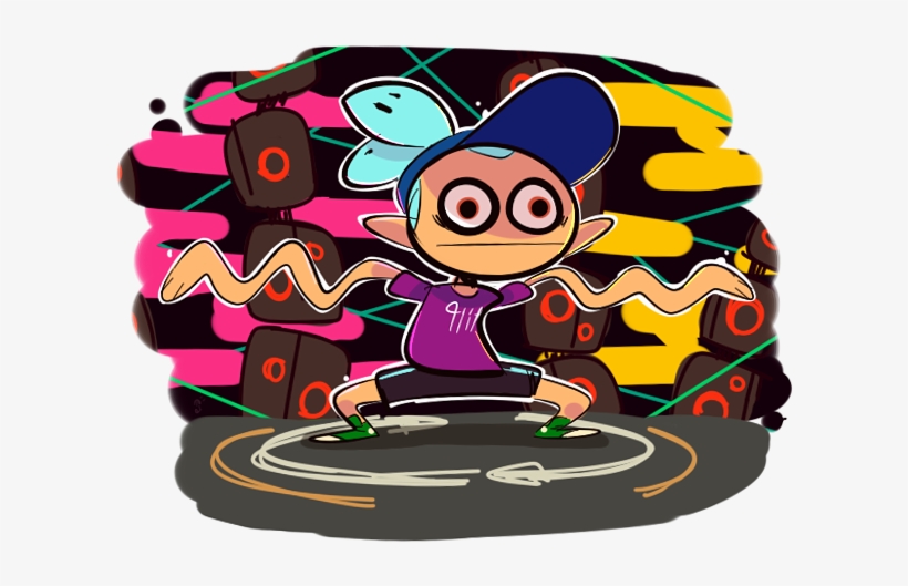 Splatoon 2 Squidward Tentacles Cartoon Purple - Squidward As A Inkling, transparent png download