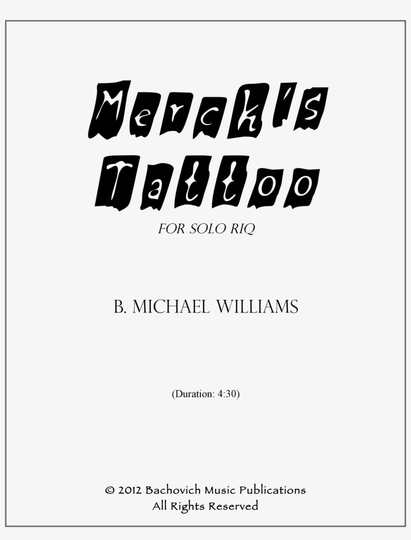 Bachovich Merck's Tattoo Cover - Ink, transparent png download