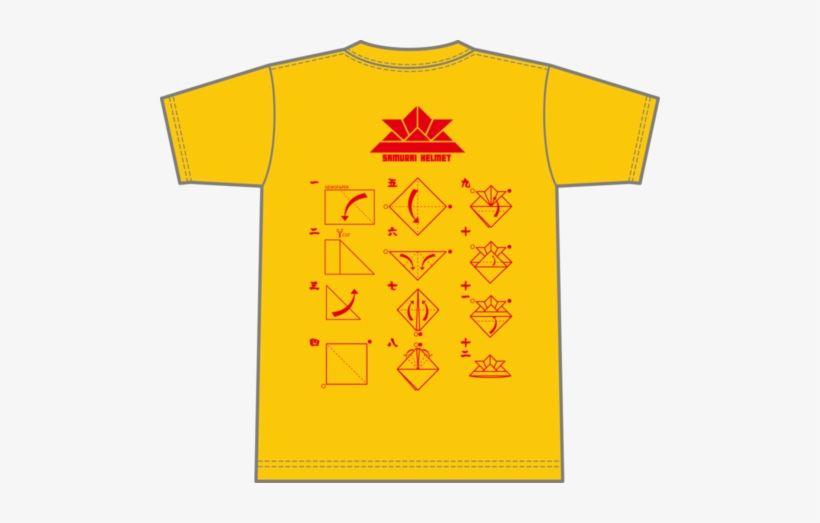 Origami Samurai Helmet Instructions T-shirt - 長岡 花火 T シャツ, transparent png download