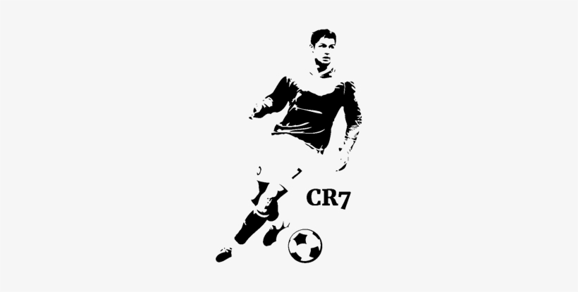 Cor Do Fundo - Cristiano Ronaldo Blanco Y Negro, transparent png download