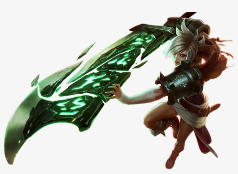 Riven The Exile Render By Hamutaro Kun-d6sk9h7 - League Of Legends Riven Png, transparent png download