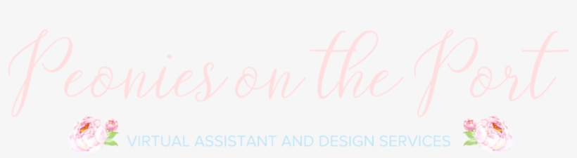 Peonies On The Port New Logo - Calligraphy, transparent png download