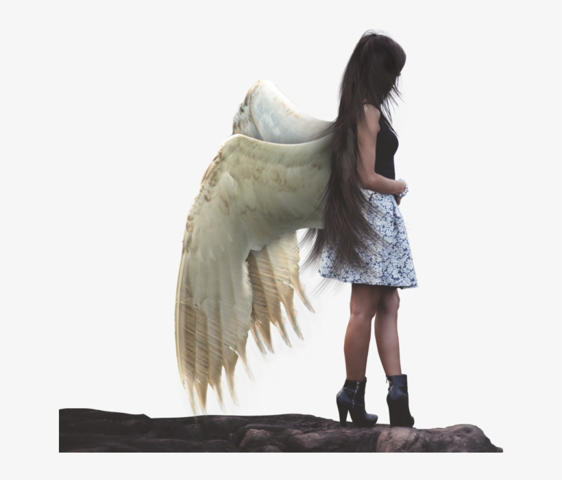 Humananimal Girl Bird Wings Mistic Fantasy Ftestickers - Deviantart Stock, transparent png download