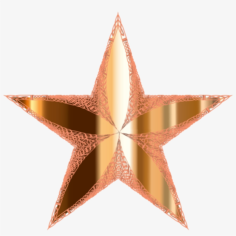 This Free Icons Png Design Of Ornamental Metallic Star, transparent png download