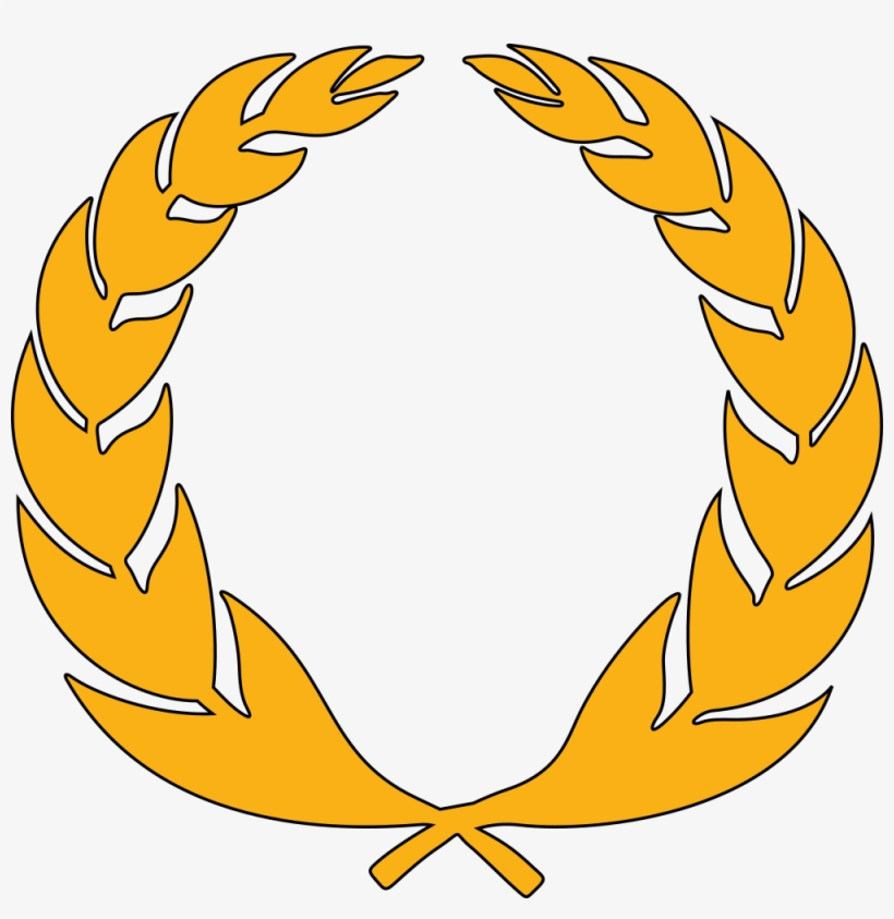 Stylised Laurel Wreath - Clip Art, transparent png download