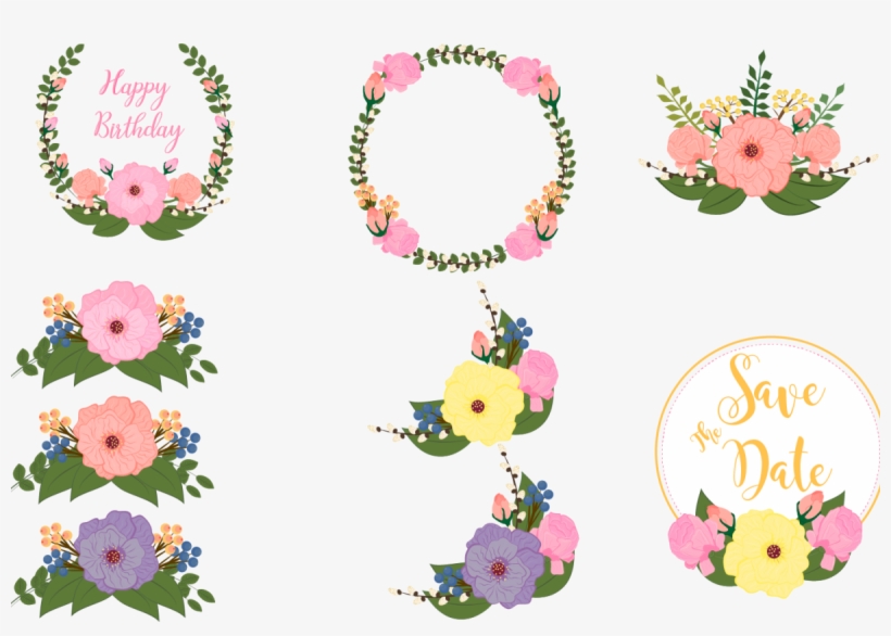 Peonies And Rose Buds Example Image - Wedding Save The Date Schwarzes Skript Der Karte, transparent png download