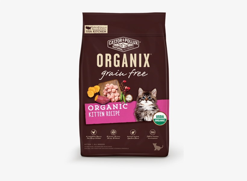 Organix Grain Free Organic Kitten Recipe - Organix Puppy Food, transparent png download