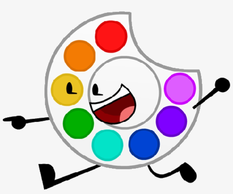 Paint Palette - Paint Bfdi, transparent png download