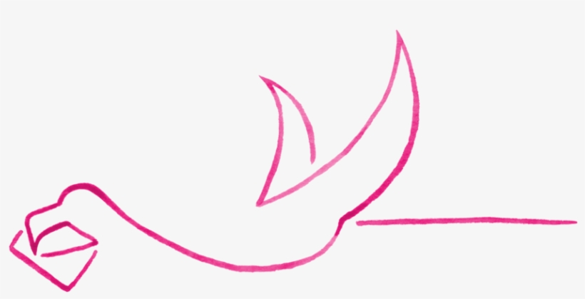 Watercolor Flamingo Mail - Watercolor Painting, transparent png download