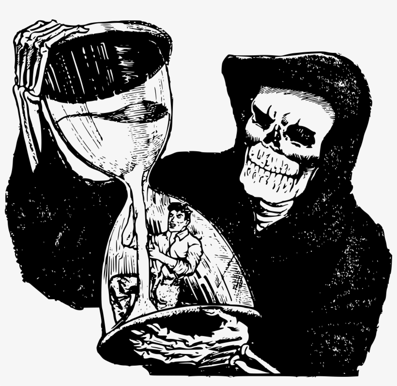 This Free Icons Png Design Of Grim Reaper And Man, transparent png download