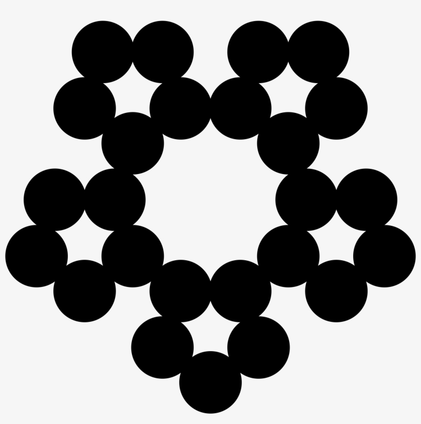 This Free Icons Png Design Of Circles Pentagon Snowflake, transparent png download