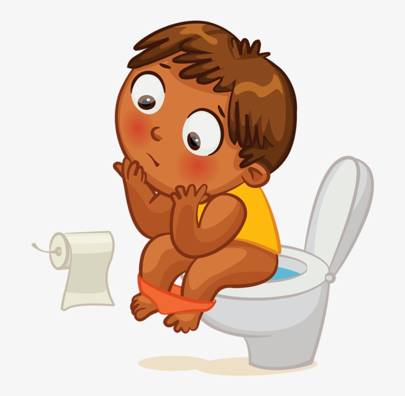 Clip Art - Kid - Potty/toilet - Clock Time - Pinterest - Kids Potty Clipart, transparent png download
