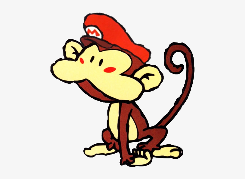 Ukiki With Marios Hat - Wiki, transparent png download