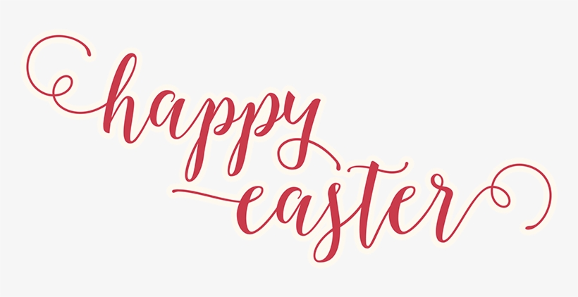 Happy Easter Text - Happy Easter Text Transparent, transparent png download