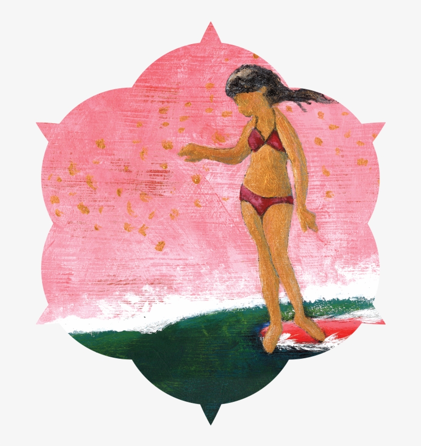 Women's International Surfing Month - Illustration, transparent png download