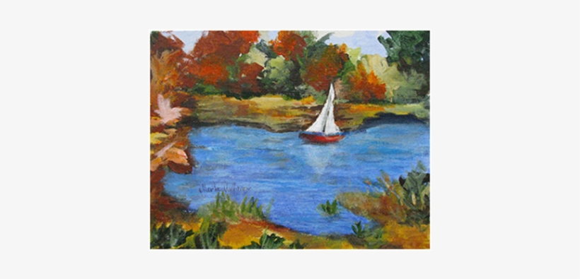 Late Autumn On The Pond - Late Autumn, transparent png download