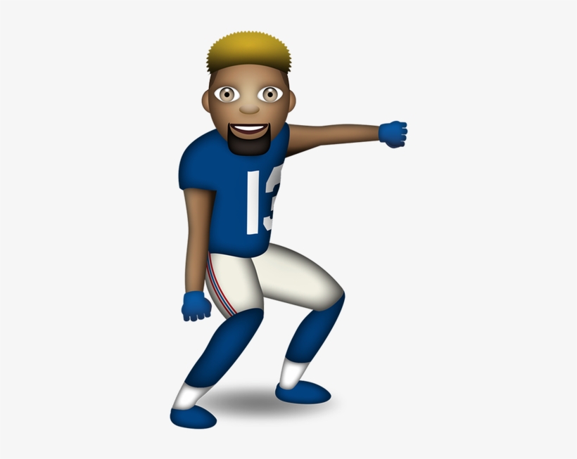 Sportsmanias On Twitter - Odell Beckham Dabbing Emoji, transparent png download