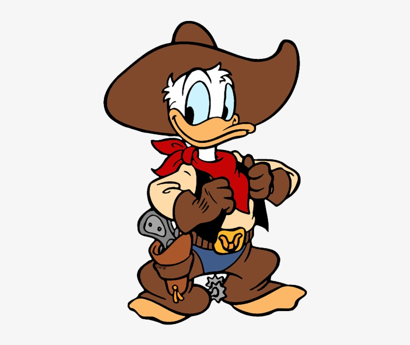 Donald Duck Cowboy, transparent png download