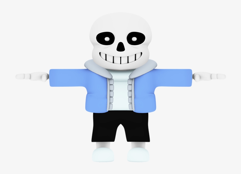 Download Zip Archive - Undertale Sans Model Sheet, transparent png download