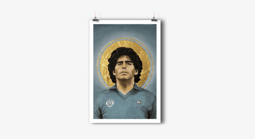 By David Diehl - Portrait Maradona Naples, transparent png download