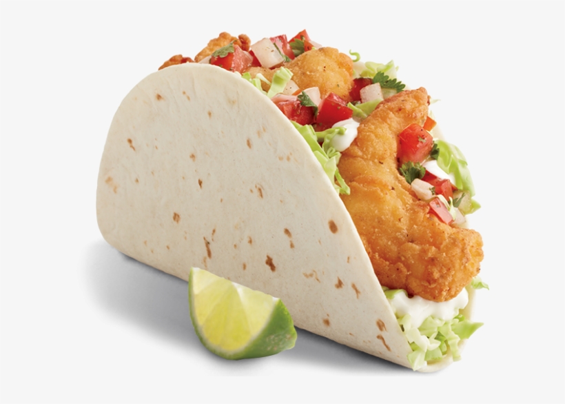 Food Heaven Awaits - Shrimp Tacos From Del Taco, transparent png download