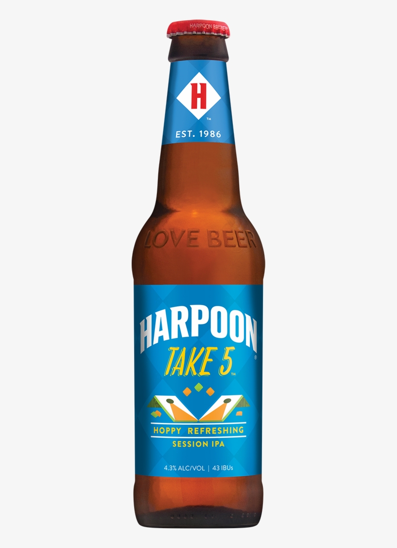 Harpoon Year-round - Harpoon India Pale Ale - 12 Fl Oz Bottle, transparent png download