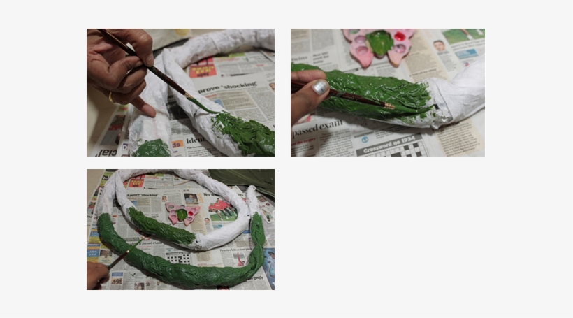 Mak-sheshnaag12 - Ganpati Decoration With News Paper, transparent png download