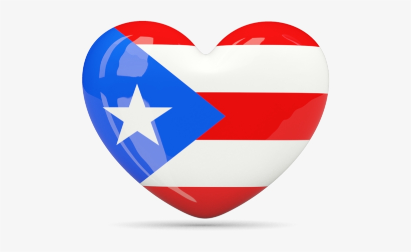 Illustration Of Flag Of Puerto Rico Puerto Rico Heart Flag