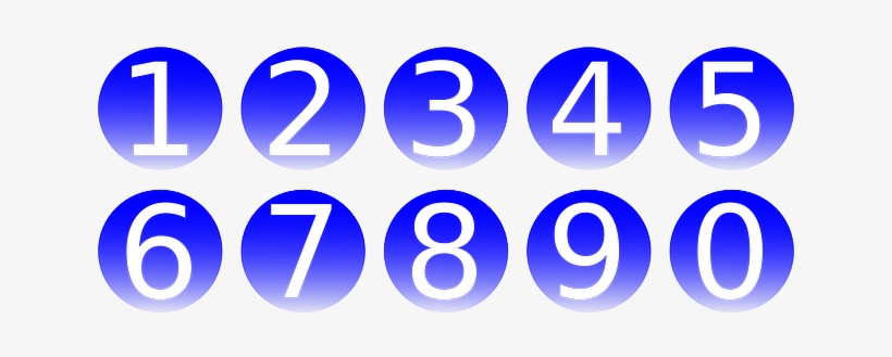 Count, Number, Line, Add, Math, Subtract, Mathematics - Number Png Blue, transparent png download