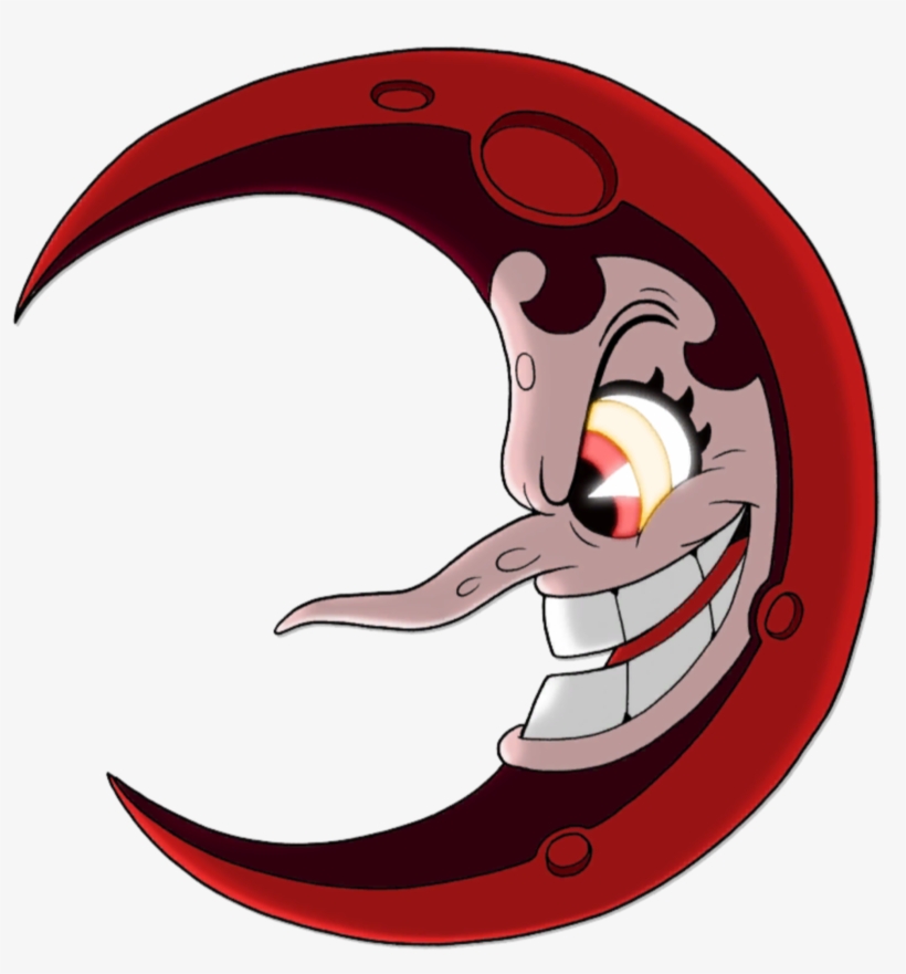 Moon - Cuphead Hilda Berg Moon, transparent png download