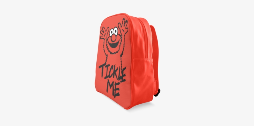 Sale New Summer Leather Backpack With Elmo Tickle Me - Bag, transparent png download