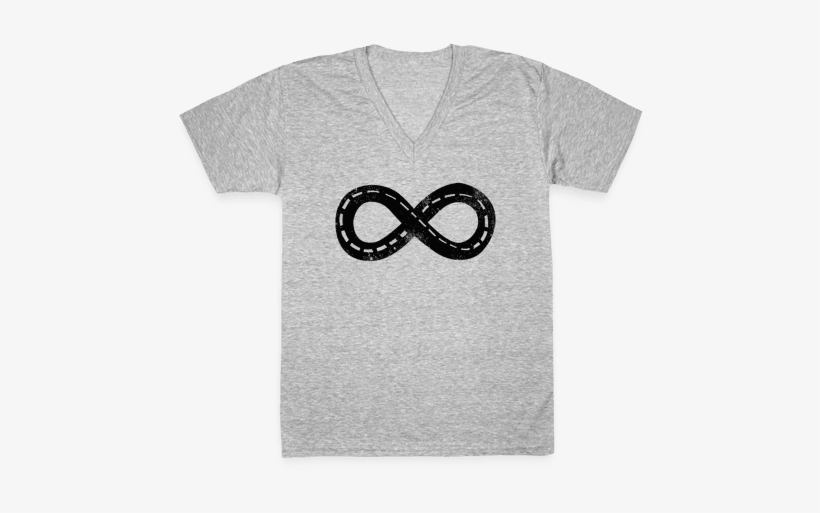 Drive Forever V-neck Tee Shirt - T-shirt, transparent png download